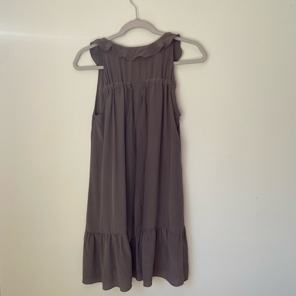 Trinity Charcoal Ruffle Mini Dress - Picture 4 of 10